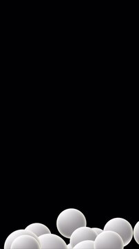 An animated overlay or background featuring white bubbles gently rising against a transparent background. Animation of gas, liquid, or plasma bubbles rising upwards on a transparent background.
