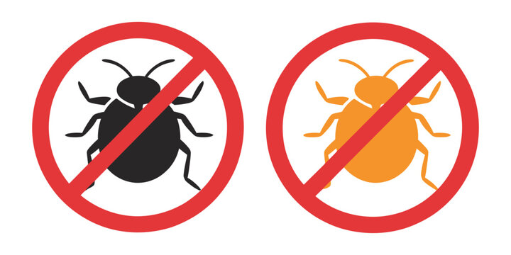 Mite parasites. Tick silhouette. Anti bug vector icon. Tick parasite warning sign. Epidemic. Human mite parasite. Mite parasites