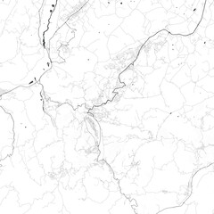 Obraz premium Minimal vector city map of San Marino with streets, districts and road network