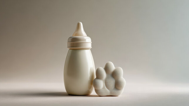 Gentle care still life featuring simple objects in a clean setting