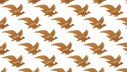 Fototapeta premium Seamless pattern eagle bird vector illustration background design popular seller trend with seamless illustration background wildlife creative animalistic predator creature elemental abstract