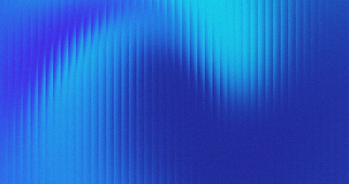 Vibrant blue and cyan abstract gradient background with vertical fluted light texture, purple glow, and subtle noise grain