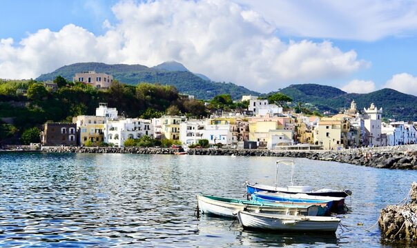 Ischia Ponte on the Island of Ischia, Italy