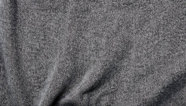 Grey Melange Cotton Fabric Texture