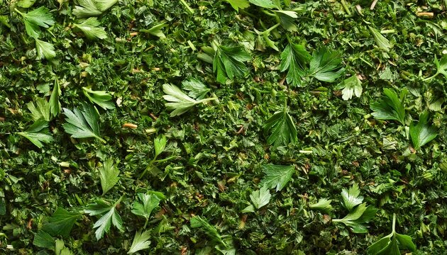 Fresh Chopped Herbs Textured Background
