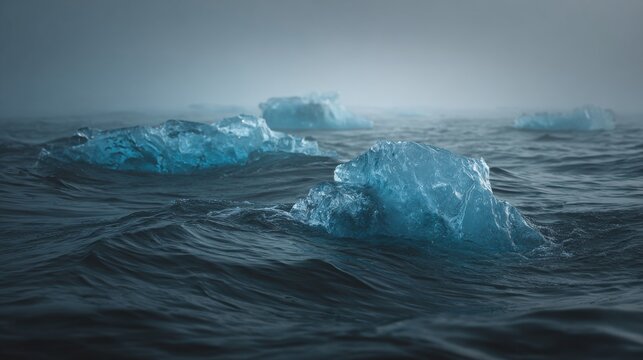 Icebergs in Arctic sea captured in ultrarealistic detail Canon EOS R5 35mm f8 ar 169
