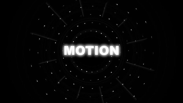 Glowing White Motion Typography Kinetic Text Loop Background