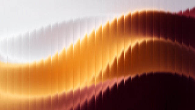 Luxurious gold and brown abstract background with frosted fractal glass texture and elegant wavy distortion creating a premium presentation backdrop and copy space.