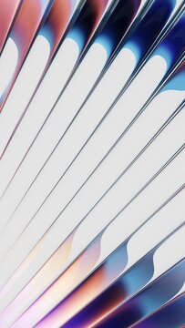 Vertical ribbed glass background with diagonal prism reflection