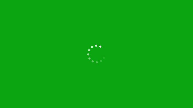 white Loading wheel animation . Animated circle loading video icon. loading and buffering icon animation.