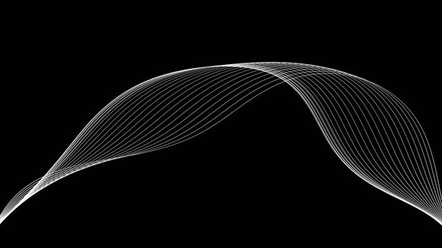 Abstract flowing lines wave motion background.