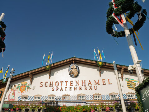 Schottenhamel Spatenbrau at Oktoberfest Celebration in Munich