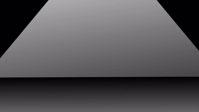 Abstract Geometric 3D Animation Featuring Moving White Triangular Shapes.