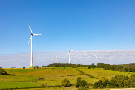 wind generator in rural landscape