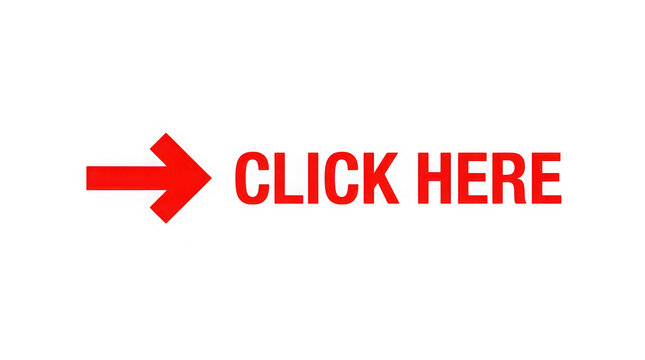 Red arrow button with click here text
