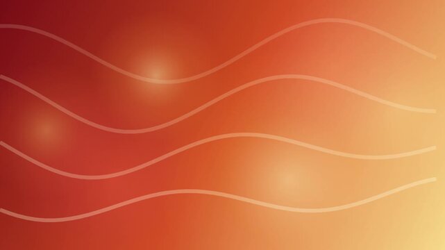 Abstract red and orange gradient background, with flowing wavy, lines motion