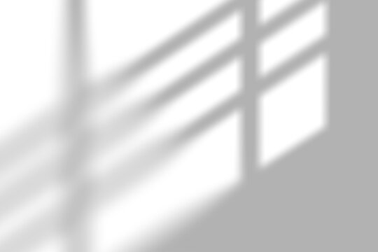 Transparent window shadow overlay template
