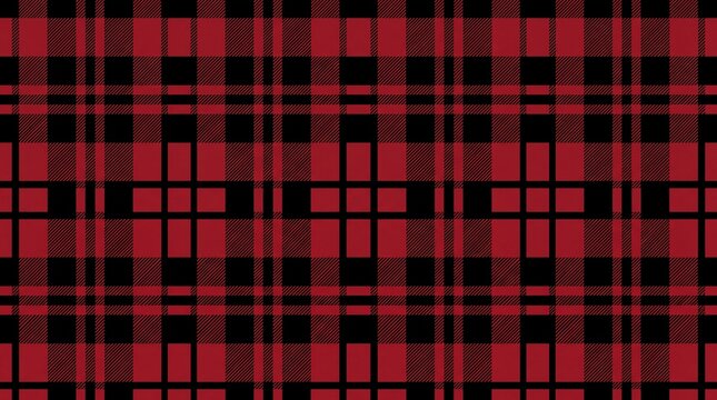 Classic red and black lumberjack tartan plaid pattern background