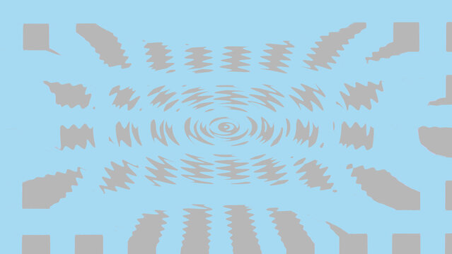 Abstract light blue vector background with grey ripple distortion concentric wave pattern canvas backdrop stock graphic