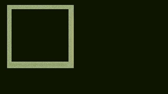 Abstract dark green vector background with olive vintage square photo polaroid frame border canvas backdrop stock art