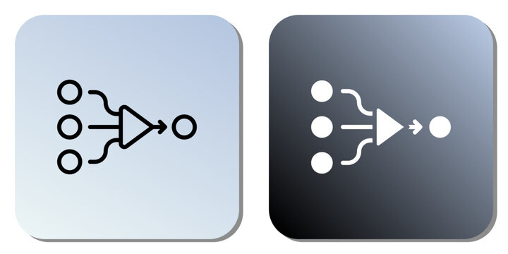 AI Inference Prediction Machine Learning Technology Icon
