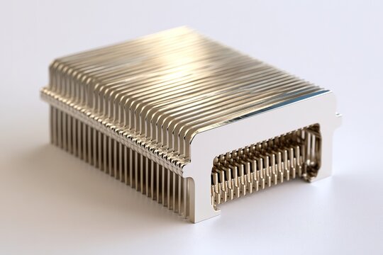 Metallic Heat Sink with Ribbed Surface