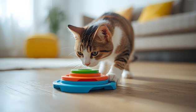 Puzzle Feeder Toy for Indoor Pet Enrichment and Mental Stimulation