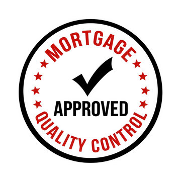 Red seal of approval quality control stamp vector