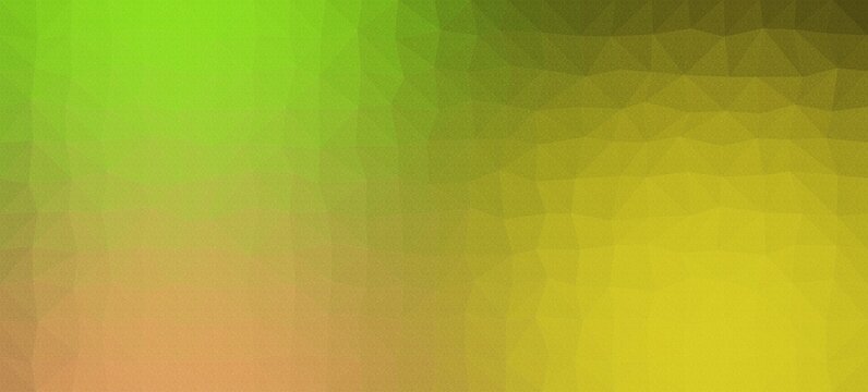 Horizontal lime and yellow low poly geometric background