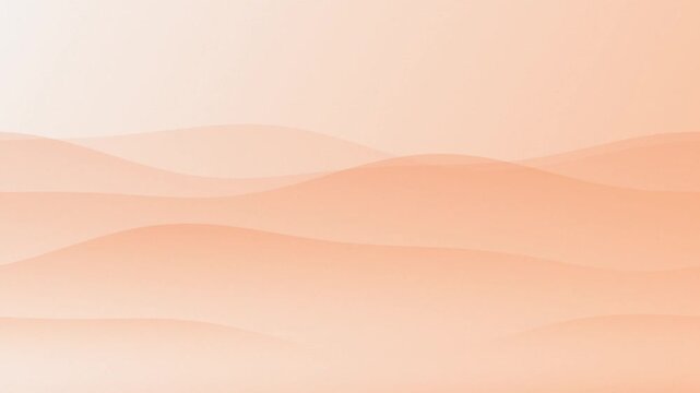 Soft peach abstract wave background, minimalist fluid motion animation, smooth gradient layers for modern projects