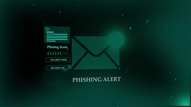 Phishing Alert Notification Red Warning Triangle Icon Email Danger Symbol Instant Security Notification Screen Popup Caution Message Graphic Design
