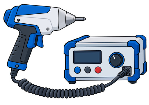 ESD Simulator Gun PNG Element &ndash; Electrostatic Discharge Test Equipment