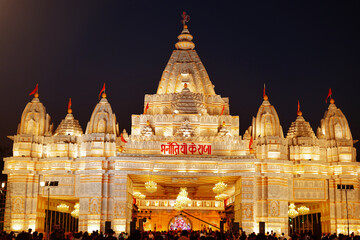 Lord Ganesh Pandal on the Festival of Ganesha Chaturthi in Lucknow, India. Pandal is (Marquee in English) is a temporary set up that stays for almost 9 to 13 days across India for this festival. © Alok
