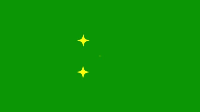 Beautiful twinkle star lights with dreamy sparkle effect on a green background. great for holiday banners, glowing light effect, retro shine movement.