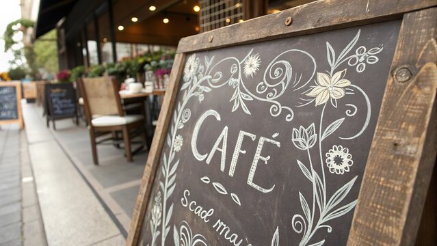 Vintage chalkboard texture background with hand drawn chalk style details and a dusty blackboard surface, ideal for restaurant menus, cafe signage, classroom themes, and invitations.