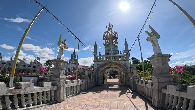 Majestic Monastery of the Holy Eucharist Simala Shrine castle church in Cebu Philippines