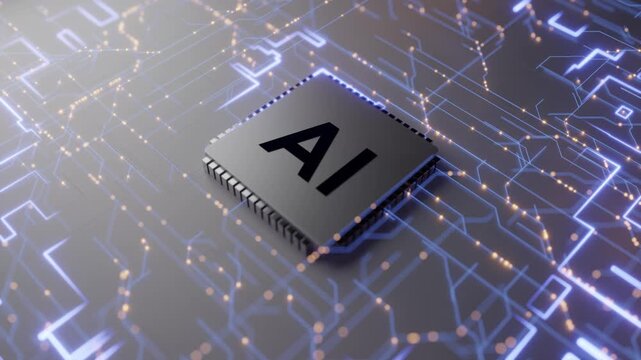 Artificial intelligence microprocessor on circuit board