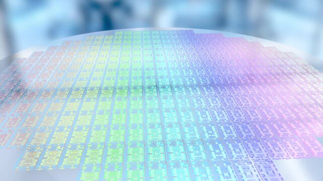 Silicon wafer 3D animation for EUV and advanced chipmaking