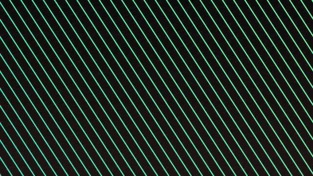 Abstract Geometric Background With Parallel Diagonal Neon Green Lines On A Deep Black Surface Design Pattern