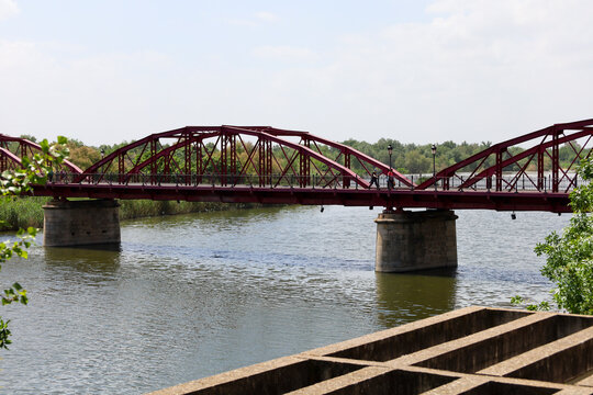 The Queen Sofia Bridge over the Tagus River in Talavera de la Reina city, in Toledo province, Spain