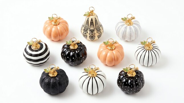 Arrangement of decorative pumpking Professional Stock Image