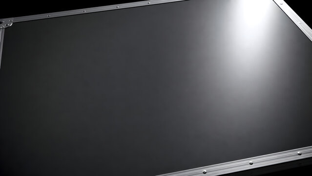 Flight Case Surface Texture with Aluminum Edge Trim and Rivets