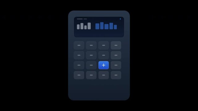 Financial accounting interface processing numerical data using an embedded transparency map within a sleek dark dashboard for financial services marketing