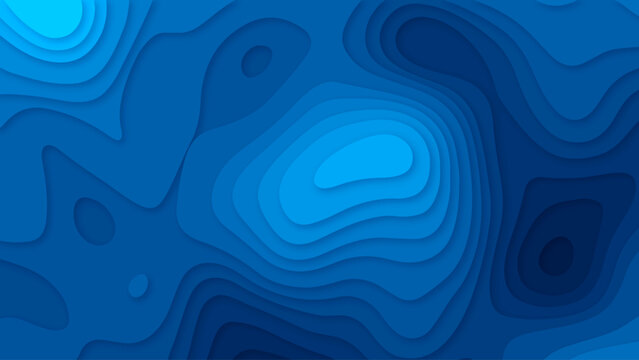 Abstract Blue Topographic Contour Background with Layered Organic Terrain Shapes and Soft 3D Relief Effect
Blue Topographic Map Background with Layered Elevation Contours, Organic Shapes and Dimension