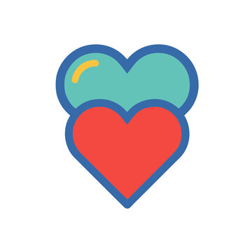 Two hearts icon