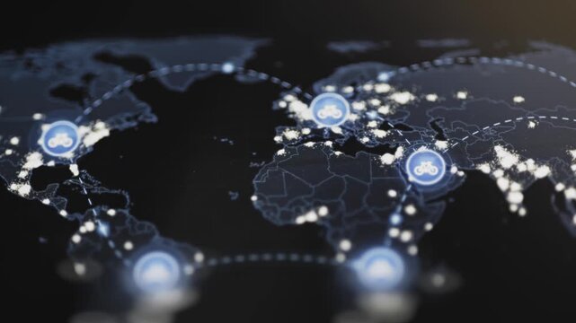 Worldwide bicycle service map connects regional hubs