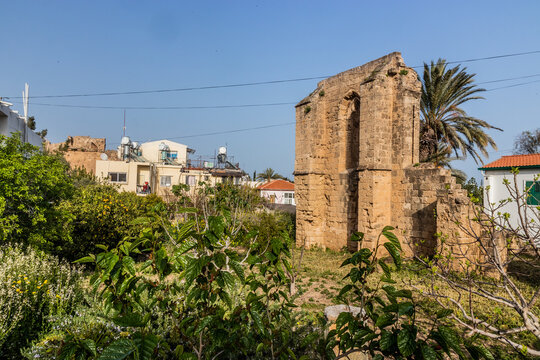 Ruin of  a church in the old town of Famagusta (Gazimagusa), Northern Cyprus