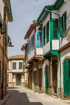 Narrow alley in Lefkosa (Nikosia), Northern Cyprus