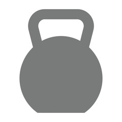 Fototapeta premium Grey kettlebell weight for fitness and exercise routine at gym