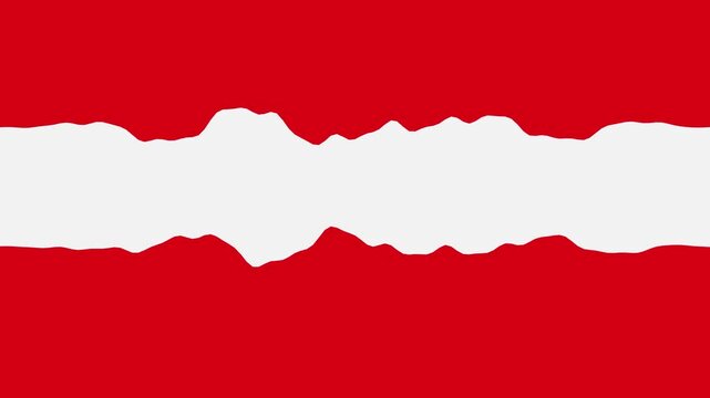 Red paper torn motion animation reveal with white background texture